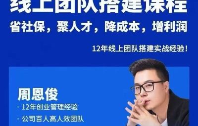 宅男周恩俊-线上团队搭建课程