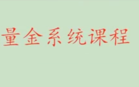 股市量学骆驼子涵《量金系统课程》