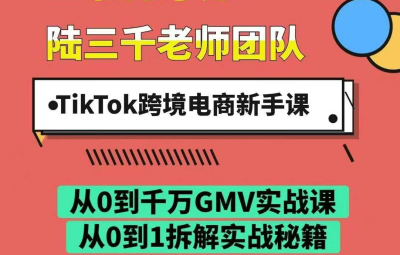 陆三千TikTok跨境电商新手课