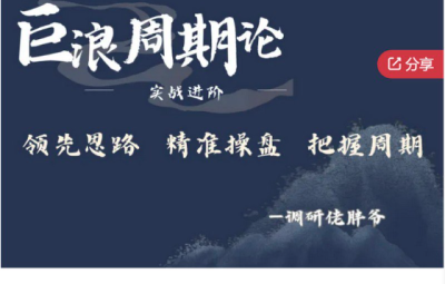 调研佬胖爷-巨浪周期论实战进阶
