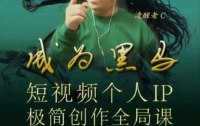 清醒老C-成为黑马短视频个人IP极简创作全局课