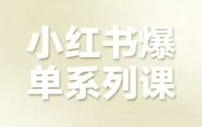尼采老师-小红书爆单系列课