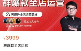 贾真电商·群爆款全店运营