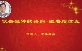 量学云讲堂单晓禹2024龙头骑兵第23期课程第2段位系统课+收评