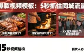白泽老师·餐饮实体店短视频爆店