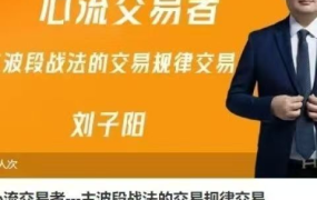 刘子阳心流交易者-主波段战法的交易规律交易期货课程