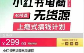 小红书无货源电商课程
