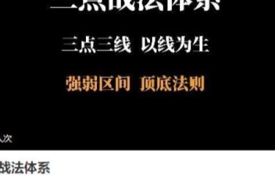 【半山猎人】三点战法交易体系,三点三线以线为生，强弱区间顶底法则