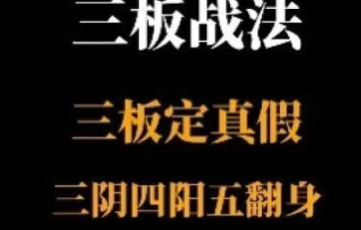 【半山猎人】三板战法系统课程，三板定真假，三阴四阳五翻身