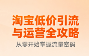 淘宝低价引流与运营全攻略
