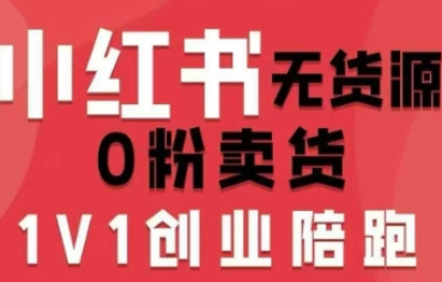 爱野佩佩小红书无货源0粉电商课