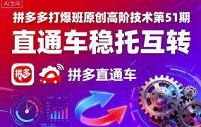 叮当会拼多多打爆班原创高阶技术第51期