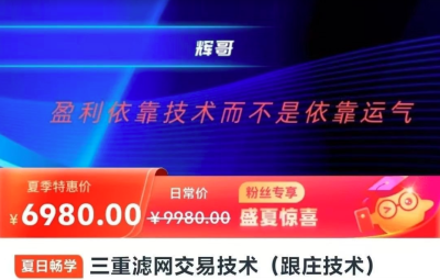 辉哥三重滤网交易技术（跟庄技术）