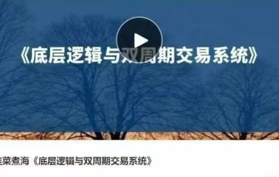 韭菜煮海《底层逻辑与双周期交易系统》音频课