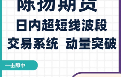 陈扬期货培训视频 日内超短线波段交易系统 动量突破