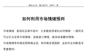 睿见视界镰刀狙击手如何利用市场情绪预判+MACD指标的简化与升级 2PDF文章