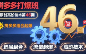 叮当会拼多多打爆班原创高阶技术第46期