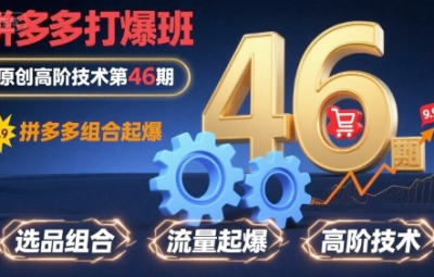 叮当会拼多多打爆班原创高阶技术第46期