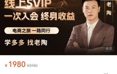 老陶电商-拼多多SVIP课（8月更新）