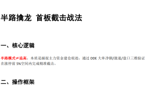 超短小师妹整理的股票技术干货笔记 23页PDF