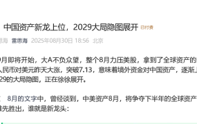 雷思海250830付费文-9月，中国资产新龙上位，2029大局隐图展开